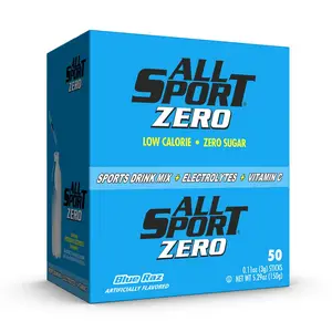 All Sport Powder Hydration Stick Zero Calorie Drink Mix - Blue Raz, Sugar Free, Pack of 500 Main Image