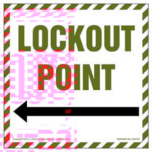 Lockout Point With Left Arrow Graphic Label