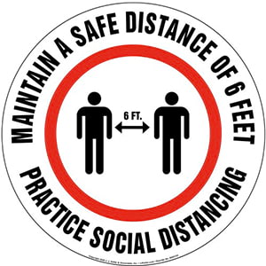 COVID-19 Social Distancing Signs | J.J. Keller
