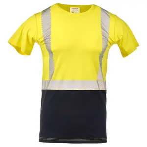 J. J. Keller® SAFEGEAR® Hi-Vis Cooling Short Sleeve T-Shirt with Black Bottom - Large Main Image