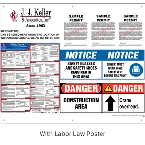 All-In-One Customizable Jobsite Poster with Labor Law Poster Main Image