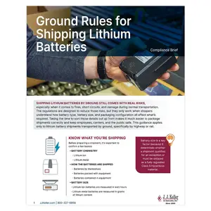Ground Rules for Shipping Lithium Batteries compliance brief
