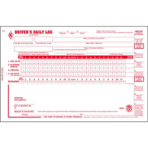 Free Printable Driver's Daily Log Book Templates [Excel, PDF] Example