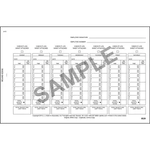 Driver's Exemption Log No DVIR, Short-Haul Operations - Stock, Book Format, 2-Ply, Carbon, 8-1/2" W x 5-1/2" L Main Image
