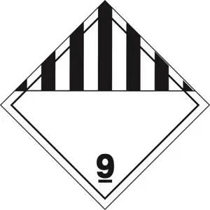 Class 9 Miscellaneous Placard - Worded - 176 lb Polycoated Tagboard Main Image