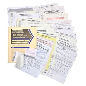 Confidential All-In-One Driver Qualification Packet (Two-Copy)