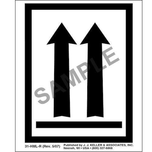 This End Up Orientation Arrows Package Marking (00084)