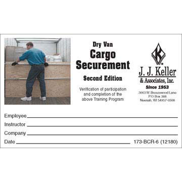 Dry Van Cargo Securement, Second Edition - Wallet Cards (03267)