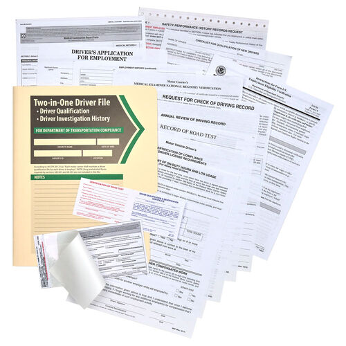 Driver Qualification File Packet Single Copy 
