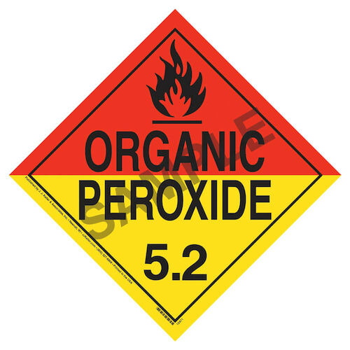 Division 5.2 Organic Peroxide Placard - Worded (02276)