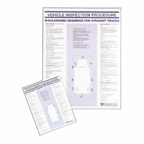 Vehicle Inspection Poster Straight Truck