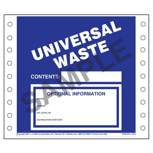 hazardous waste labels printable