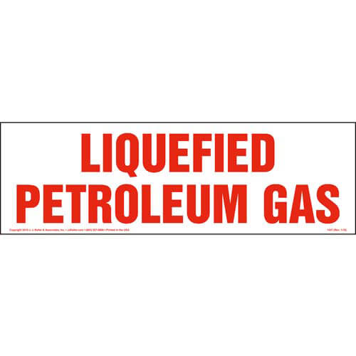 Liquefied Petroleum Gas Sign (01741)