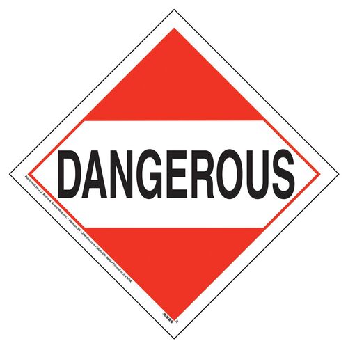 Dangerous Placard - Worded (02440)