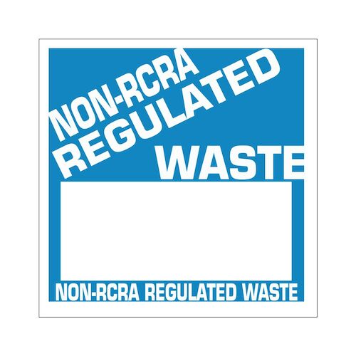 Non-RCRA Regulated Waste Labels - Poly (05445)