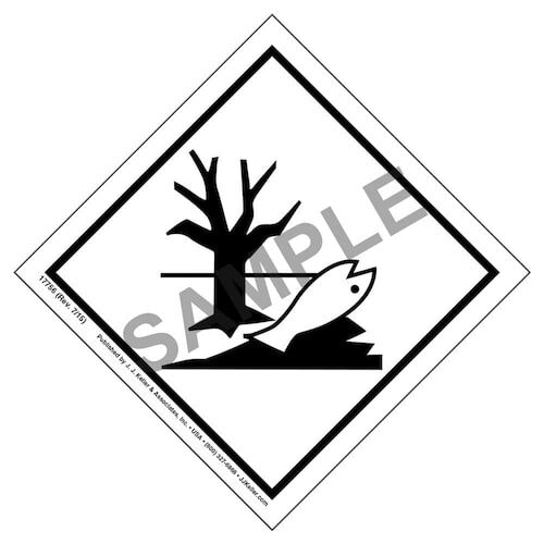 International Dangerous Goods Labels - Marine Pollutant - Vinyl (05705)