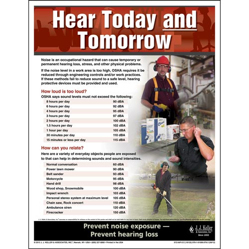 Hearing Protection Workplace Safety Advisor Poster - 