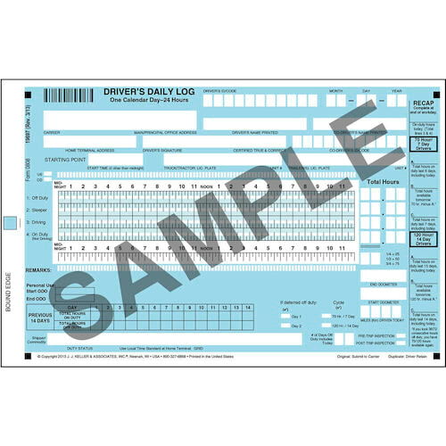 Scannable Driver's Daily Log Book - Canadian - Personalized (01482) Scannable Driver's Daily Log Book - Canadian - Personalized (01482)