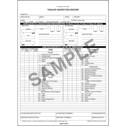 Truck Inspection Report Form