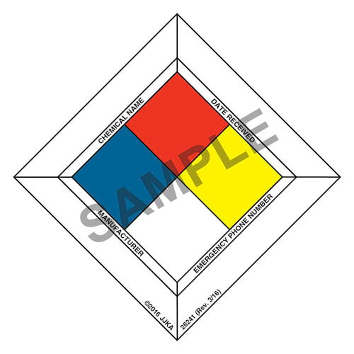 Hazard Communication Labels w/Border - Polyolefin (06798)