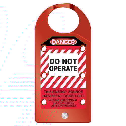 STOPOUT® Aluma-Tag Hasp - Danger Do Not Operate (07419)