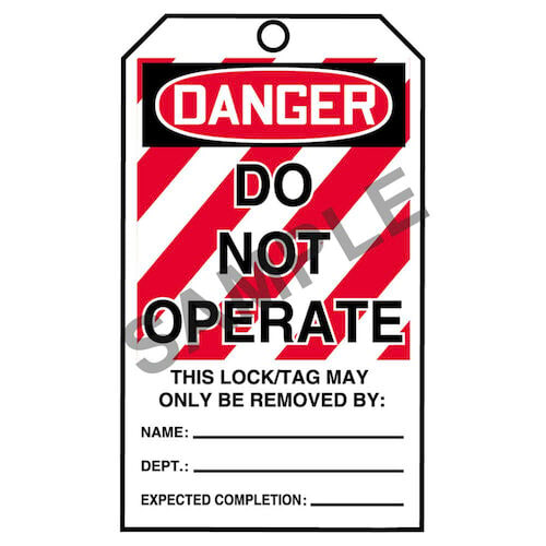 STOPOUT® Tags By-The-Roll - Danger Do Not Operate (07586)