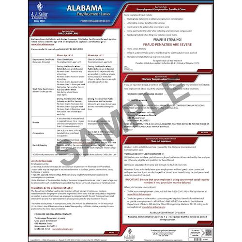 2021 Alabama & Federal Labor Law Posters