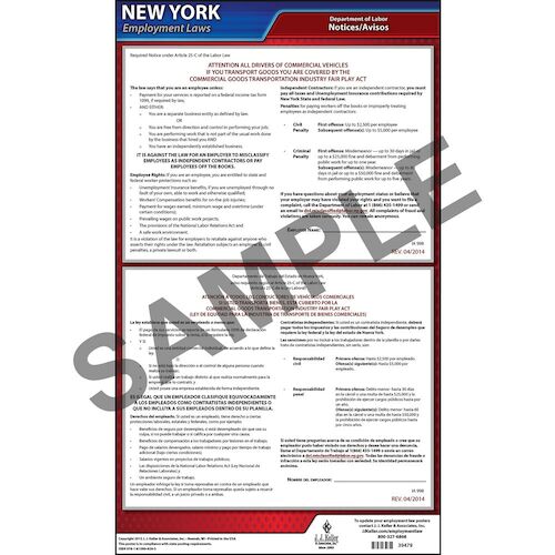 New York Transportation Industry Fair Play Act Poster