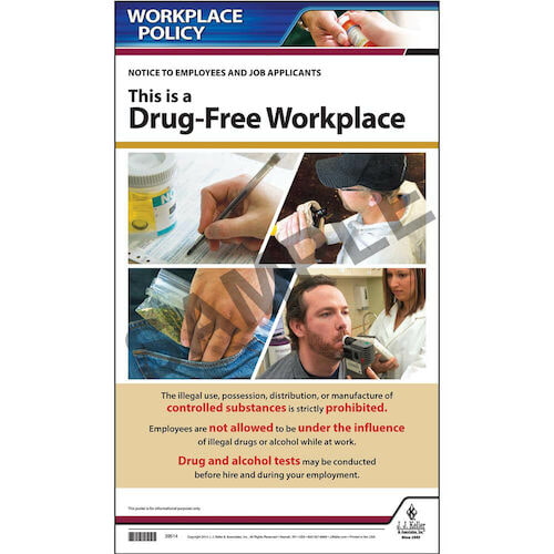 Drug Free Workplace Policy Poster (00372)