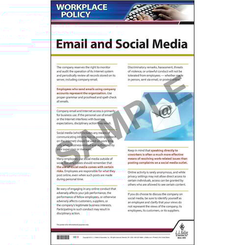 Social Media & Email Policy Poster