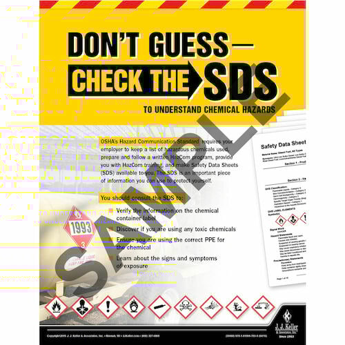 Check The SDS Construction Safety Poster