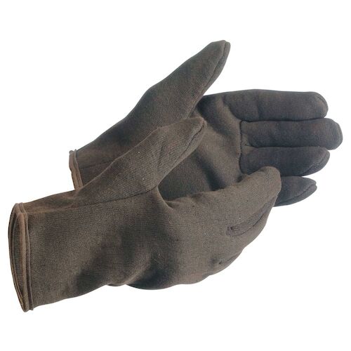 MCR Safety Brown Jersey Gloves - Lined (06550)