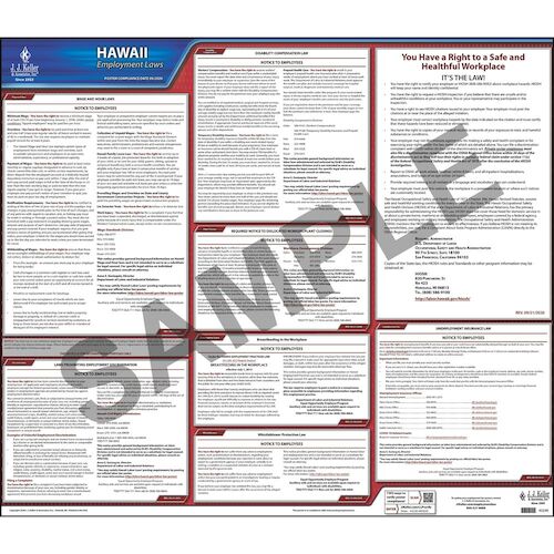 2021 Hawaii & Federal Labor Law Posters