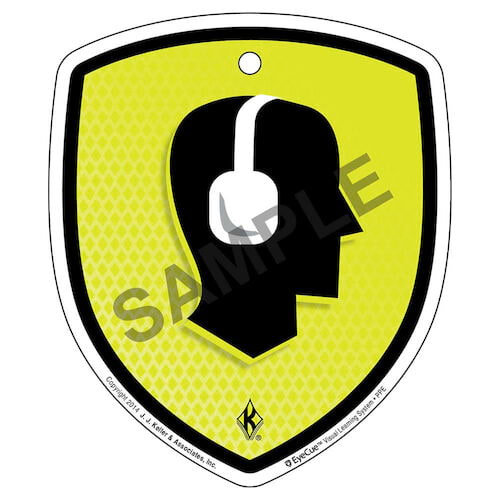 EyeCue® Tags - PPE Hearing Protection Reminder (09051)