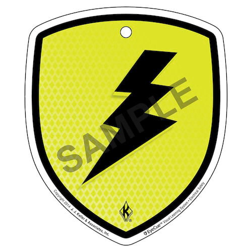 EyeCue® Tags - Electrical Safety Electric Shock Hazard Reminder (09263)