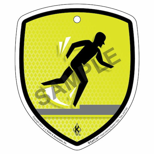 EyeCue® Tags - Slips, Trips & Falls: Trip/Fall Hazard Reminder (09334)
