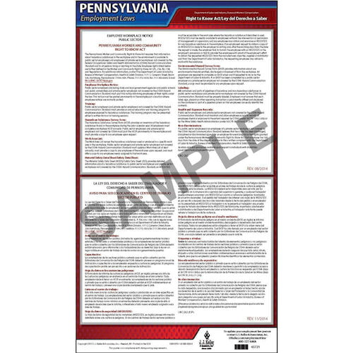 Pennsylvania Right to Know Act Poster