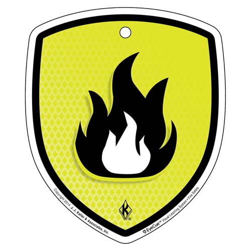 EyeCue® Tags: Fire Safety Fire Hazard Reminder (09343)
