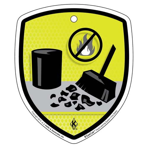 EyeCue® Tags: Fire Safety Housekeeping Reminder (09344)