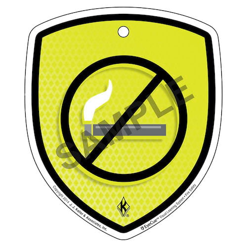 EyeCue® Tags: Fire Safety No Smoking Reminder (09345)