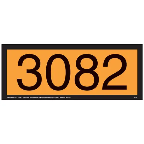 3082 Orange Panel - 4 mil Vinyl, Removable Adhesive