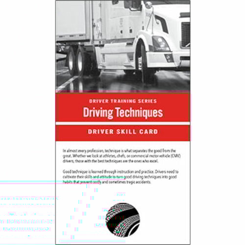 Driving Techniques Driver Training Series Driver Skills Cards