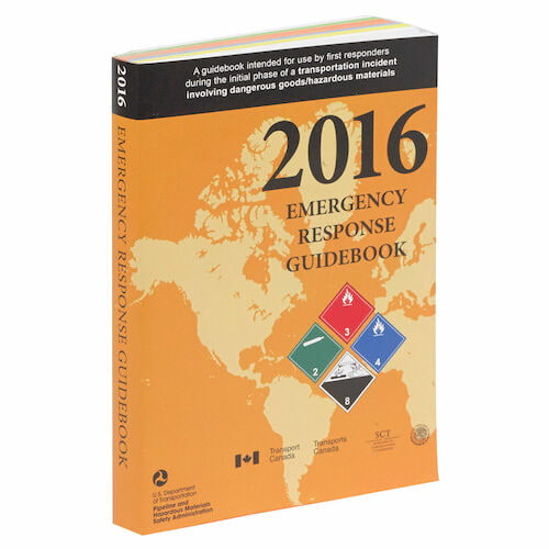 2016 Erg Emergency Response Guidebook J J Keller