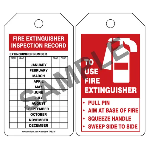 Seco Cartello Adesivo 'Know Your Fire Extinguisher' - Tipi E Applicazioni, 480x260 Mm, Vinile Autoadesivo