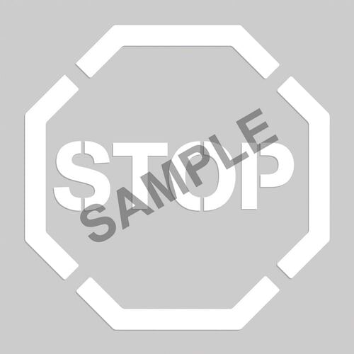 Stop - Floor Stencil (010199)