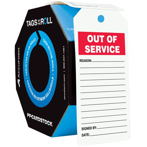 Out Of Service Safety Tag Tags ByTheRoll
