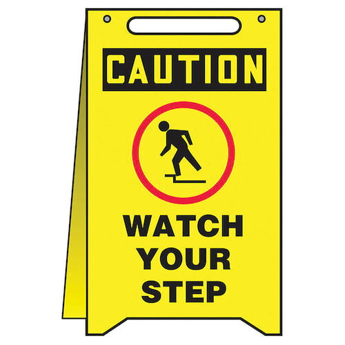 Caution: Watch Your Step - OSHA Fold-Up (010315)