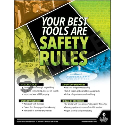 JJ Keller Summer Driving Safety Driver Awareness Safety Poster