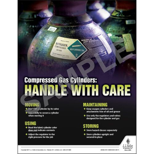 Compressed Gas - Workplace Safety Training Poster