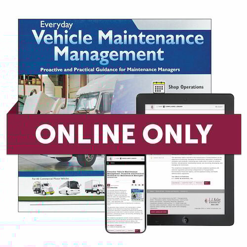 Everyday Vehicle Maintenance Management Online Edition